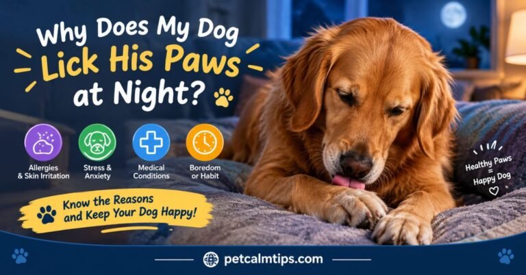 Why Does My Dog Lick His Paws at Night