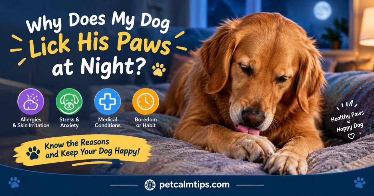Why Does My Dog Lick His Paws at Night